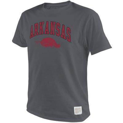 Arkansas Vault Arch Over Hog Mock Twist Tee