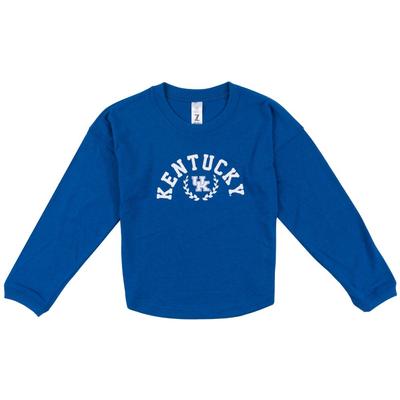 Kentucky Zoozatz YOUTH Drop Shoulder Long Sleeve Tee