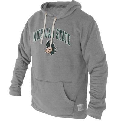 Michigan State Vault Spartan Head Triblend Hoodie