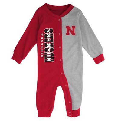 Nebraska Gen2 NEW BORN Half Time Long Sleeve Snap Coverall