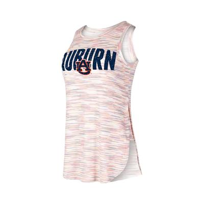 Auburn College Concepts Sunray Satin Rib Jersey Tank Top