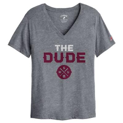 Mississippi State League The Dude Intramural Boyfriend V-Neck Cross Bats Tee