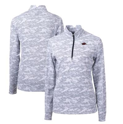 Arkansas Cutter & Buck Women's Traverse Camo 1/4 Zip Pullover