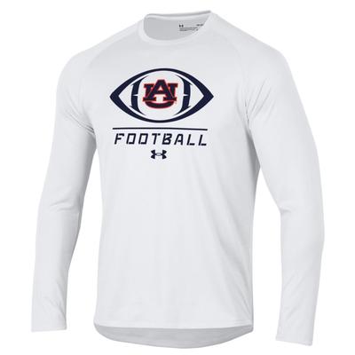 Auburn Under Armour Ball Over Straight Long Sleeve Tech Tee