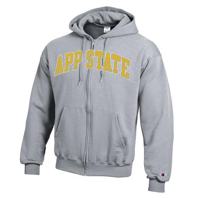 App State Champion Full Zip Hoodie HTHR_GREY