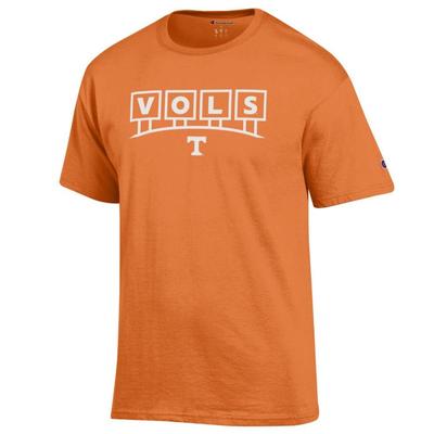 Tennessee Champion Vols Stadium Letters Tee