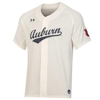 Auburn Under Armour Script Baseball Jersey 