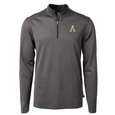 App State Cutter & Buck Eco Pique Micro Stripe 1/2 Zip