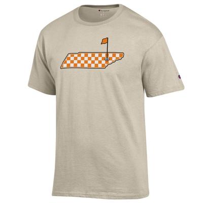 Tennessee Champion Checkered State Golf Flag Tee