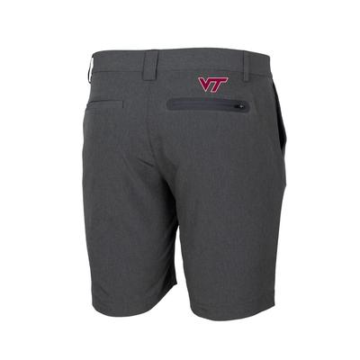 Virginia Tech Cutter & Buck Bainbridge Sport Tech Shorts IRON