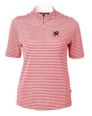 Georgia Cutter & Buck Women's Eco Pique Stripe Top