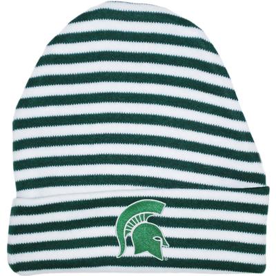 Michigan State Spartan Helmet Striped Cap