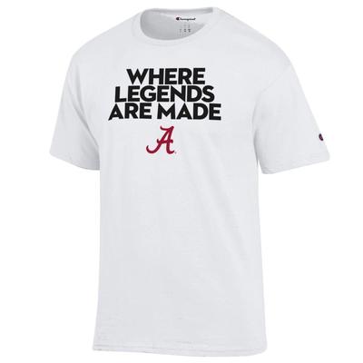 Alabama Champion Where Legends Are Made Tee