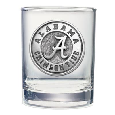 Alabama Heritage Pewter 14 Oz Double Old Fashioned Rocks Glass