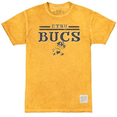 ETSU Vault Retro Brand Oil Wash Stripe Bucky Tee