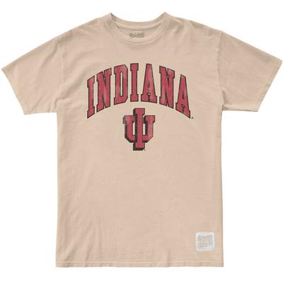 Indiana Vault Indiana Arch Over Trident Vintage Tee CAMEL