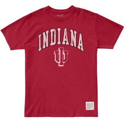 Indiana Vault Indiana Arch Over Trident Vintage Tee DEEP_RED