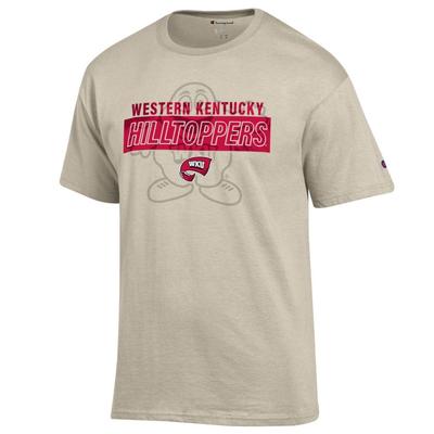 Western Kentucky Champion Wordmark Over Tonal Logo Tee