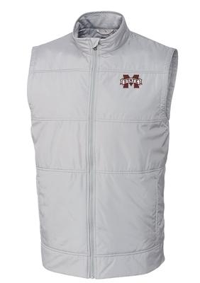 Mississippi State Cutter & Buck Men's Stealth Quilted Vest