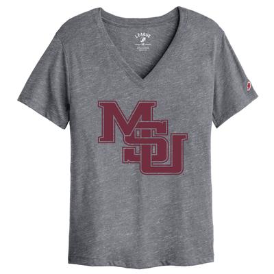 Mississippi State League Vault Women's BF V-Neck Tee