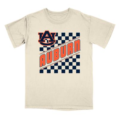 Auburn B-Unlimited Checkered Comfort Colors Tee