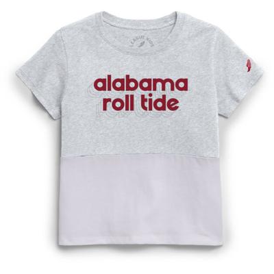 Alabama League YOUTH Retro Shadow Outline Colorblock Tee