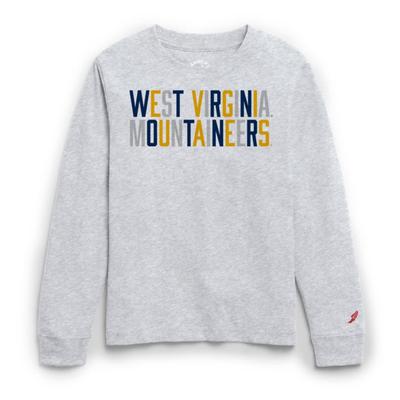 West Virginia League YOUTH Straight Multicolor Tumble Long Sleeve Tee