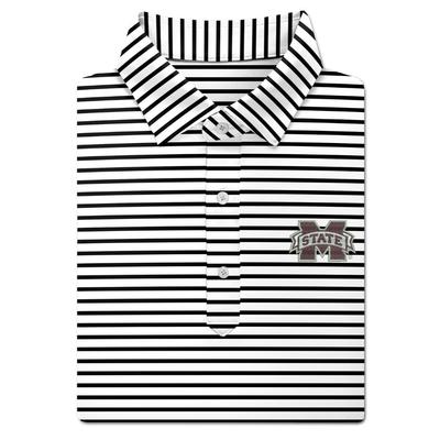 Mississippi State Turtleson Gus Stripe Performance Polo