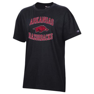 Arkansas Champion Women's Arch Straight Oversized Core Tee