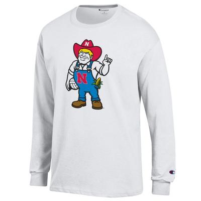 Nebraska Champion Giant New Herbie Volleyball Long Sleeve Tee