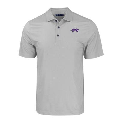 LSU Cutter & Buck Tonal Geo Print Polo