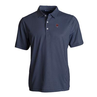 Auburn Cutter & Buck Vault Cartoon Tiger Symmetry Print Polo