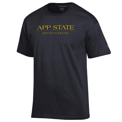 App State Champion Women's Straight Wordmark Tee