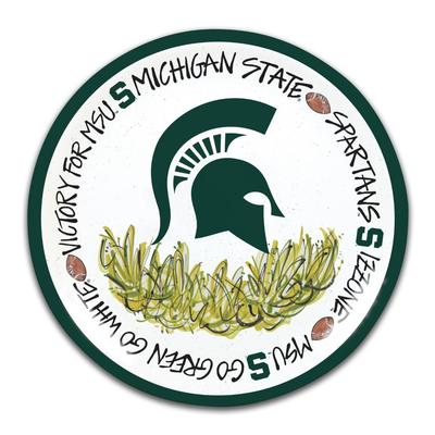 Michigan State Magnolia Lane 4 Pack 10.5' Melamine Plate