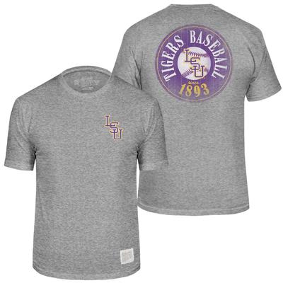 LSU Vault Retro Brand Baseball Interlock Tee