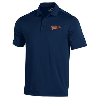 Auburn Under Armour Script T2 Green Polo