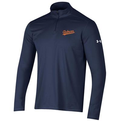 Auburn Under Armour Script Tech Mesh 1/4 Zip