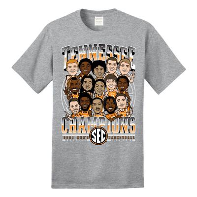 Tennessee Basketball 2023-24 SEC Regular Season Champions Character Tee