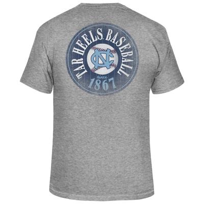 UNC Vault Tar Heels Baseball Circle Logo Tee