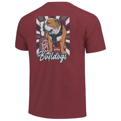 Mississippi State Mascot Frame Comfort Colors Pocket Tee