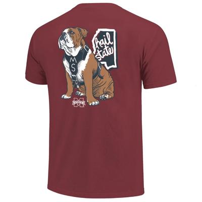 Mississippi State Slogan Mascot Comfort Colors Pocket Tee