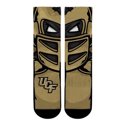 UCF Rock'em Knightro Split Face Mascot Socks