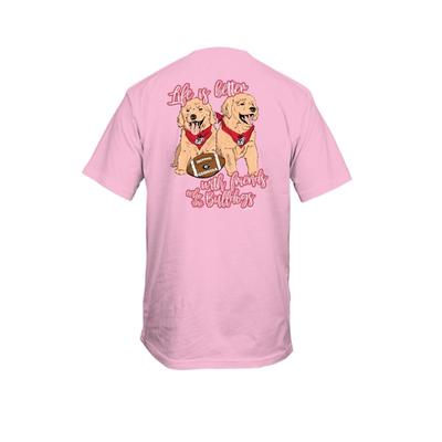 Georgia Women's Double Puppies Comfort Colors Tee