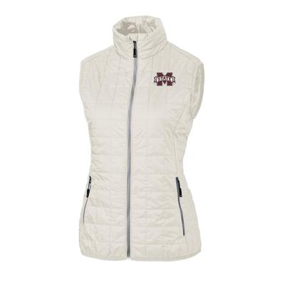 Mississippi State Cutter & Buck Women's Rainier PrimaLoft Eco Insulated Puffer Vest