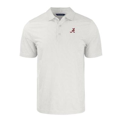 Alabama Cutter & Buck Pike Eco Symmetry Print Stretch Recycled Polo