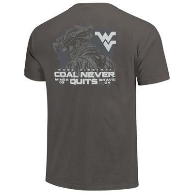 West Virginia Image One Miner Silhouette Comfort Colors Tee