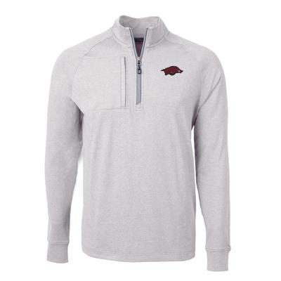 Arkansas Cutter & Buck Adapt Eco Knit Heather 1/4 Zip Pullover