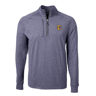 ETSU Cutter & Buck Adapt Eco Knit Heather 1/4 Zip Pullover