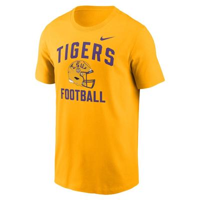 LSU Nike Cotton Football Helmet Tee