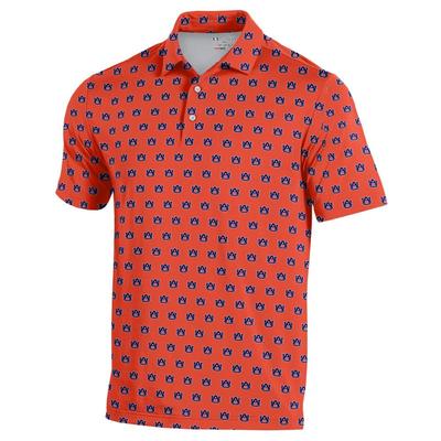 Auburn Under Armour Sublimated Logo Polo